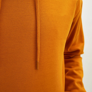 100% algodón Hip Hop Streetwear Sudadera con capucha de peso pesado grueso transpirable personalizable Anti-Shrink Plain Dyed Hoodies para invierno - Product Image 6