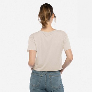 Camiseta Corta Personalizada al por Mayor, Impresión Serigráfica, 100% Algodón Peinado, Top Corto, Camiseta, Camiseta de Nivel Superior para Mujer - Product Image 6