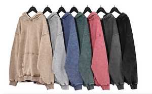 Sudadera con capucha Vintage para hombre y mujer, sudaderas desgastadas, jersey de lavado mineral desgastado, ropa de invierno, nueva Sudadera con capucha lavada mineral - Product Image 6