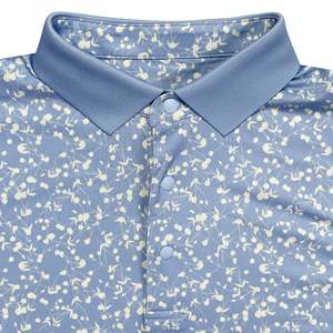 เสื้อกอล์ฟแขนสั้นผู้ชาย Handee ผ้าโพลีเอสเตอร์ถัก 100% ระบายอากาศได้ดี พิมพ์ลายดอกไม้ ดีไซน์สวมใส่สบายและมีสไตล์ - Product Image 3