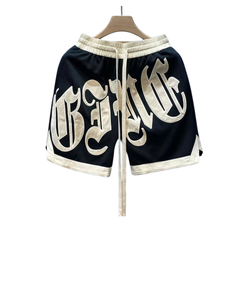 Pantalones cortos de baloncesto unisex para hombre con bordado de letras calientes Estilo de calle vintage Contraste de color Pantalones de chándal sueltos Impresión de soplo - Product Image 4