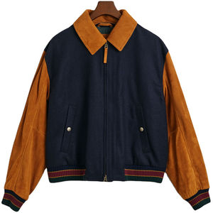 Plus Size Men's Varsity College Jackets Wholesale Varsity Jackets Custom Logo CollegeBaseballjacket for men DDP Shipping - Product Image 1