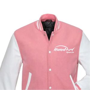 Vestes universitaires en cuir imperméables coupe-vent respirantes en polaire de style personnalisé à la vente chaude avec logo frontal pour hommes - Product Image 5