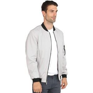 Chaqueta de motorista de cuero para hombre Chaqueta de bombardero de cuero para hombre Chaquetas de cuero OEM ODM Chaqueta personalizada con servicio para hombre - Product Image 2