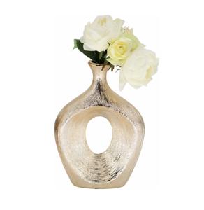 แจกันดอกไม้อลูมิเนียมทันสมัยสร้างแบรนด์ส่วนตัวด้วยรูปทรงเรขาคณิตและโครงสร้างหล่อด้วยมือ - Product Image 3