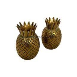 Salière et poivrière en métal brossé de haute qualité avec un design en forme d'ananas parfait pour les cuisines domestiques et professionnelles - Product Image 2