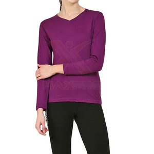 Nuevo Diseño Ecológico y Transpirable, Camisetas de Compresión para Mujer, Spandex/Poliéster, Estilo Deportivo, Uso en Exteriores, Venta al Por Mayor - Product Image 4
