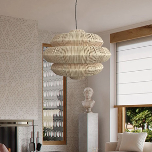 Pantallas de bambú ligeras de mimbre de 3 niveles de estilo rústico Material ecológico recién llegado - Product Image 4