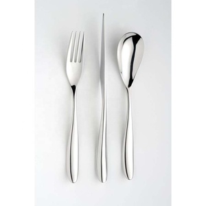 Nouveau Style Portugal Coloré Mariage De Luxe Miroir Argent Martelé Poignée Couverts avec Argent Plaqué Moderne Salade Serveur Ensemble - Product Image 3