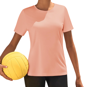 Gran oferta, el mejor producto, ropa deportiva y transpirable, tacto ultrasuave, la mejor camiseta de gimnasio de entrenamiento de tela de poliéster para mujer - Product Image 5