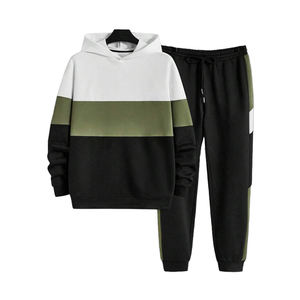 Dernier modèle de survêtement pour hommes Ensemble de survêtements Ensemble décontracté personnalisé Survêtement à coupe ample à la mode Survêtements de rue pour hommes - Product Image 1