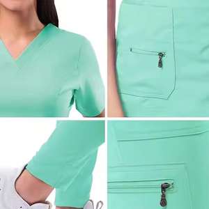 Nouveaux uniformes d'infirmière pour femmes, design tendance, uniformes médicaux élégants pour femmes, uniformes d'infirmière personnalisés, ensembles d'uniformes médicaux - Product Image 6