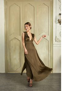 Vestido de Cóctel Maxi, Natural, Antiestático, Sexy, Silueta Recta, Fiesta, Cumpleaños, Celebración, Elegante, Ajustado para Mujer - Product Image 5