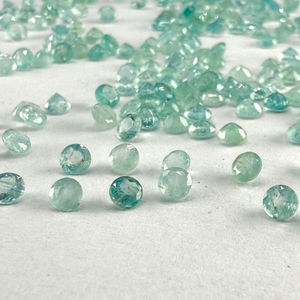 หินอัญมณีสีเขียวทรงกลมขนาด3มม. สีฟ้า - Product Image 1