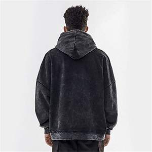 Usine personnalisé 100% coton sweats à capuche Boxy surdimensionné pull polaire sweats épais hiver capuche haute qualité OEM teint uni - Product Image 2