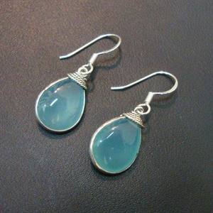 Pendientes de Moda de 10x12 mm con Facetas en Forma de Gota, de Latón Esterlino, para Fiestas de Hip Hop y Bodas, con Topacio Azul Cielo, Piedra Hidro, Chapados en Oro IGI - Product Image 5