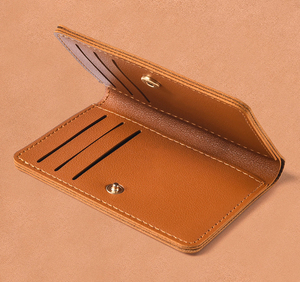 Cartera de Cuero para Tarjetas de Crédito para Mujeres y Hombres, con Múltiples Ranuras para Tarjetas Bancarias, Monedero con Gran Capacidad y Logotipo Personalizado - Product Image 6