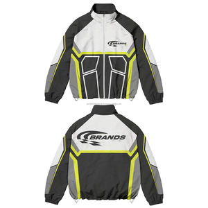 Conjunto Deportivo Personalizado de Gran Tamaño, Chaqueta Cortavientos Reflectante, Ropa Deportiva Urbana para Hombre, Chándal de Poliéster y Nailon para Correr - Product Image 3