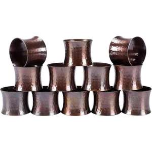 Anneaux de serviette en métal antiques pour la décoration de vaisselle en gros porte-mouchoirs de serviette cadeaux de vacances de noël - Product Image 6