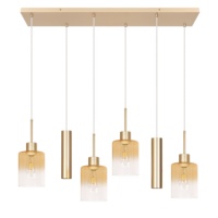 Lustre moderne à 6 têtes réglables pour îlot de cuisine, table à manger, salon, style européen