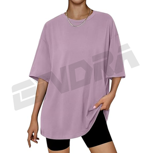 2025 mode surdimensionné t-shirt pour femmes décontracté chic à manches courtes haut confortable coupe ample à la mode streetwear quotidien bureau porter chaud - Product Image 1
