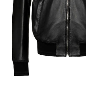 New Premium Quality Men's Leather Jackets Hot Sales <b>Factory</b> Made Personalized logo for Men's Leather Jackets - Product Image 6