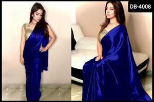 New Embroidered Work Saree Function Wear Designer Fancy Georgette Sarees Women Banarasi Silk Saree With Zari Weaving Work - Product Image 2