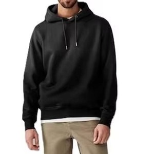 Venta caliente Hombres Sudadera con capucha Logotipo personalizado Transpirable Fitness Wear Sudadera con capucha Último diseño Patrón sólido Streetwear Hombres Sudadera con capucha Ajuste relajado - Product Image 1