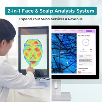 Nouvel analyseur intelligent 2-en-1 IA 3D du visage, du cuir chevelu et de la peau, 21,5 pouces, pour spa et salon