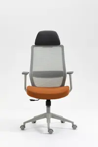 Nouveau Style respirant maille Nylon cadre dos PU appui-tête tissu couverture siège titrage mécanisme chaise de bureau pour bureau