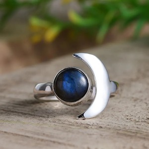 Anillo de Plata de Ley de Alta Calidad con Ágata Musgosa para Bodas y Uso Espiritual Diario - Precio de Exportación desde India - Product Image 2