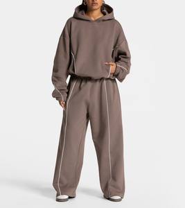 Conjunto Deportivo Extra Grande para Mujer, Ropa Casual, Sudadera con Capucha y Pantalones Deportivos, Tela Suave, Ajuste Cómodo - Product Image 1