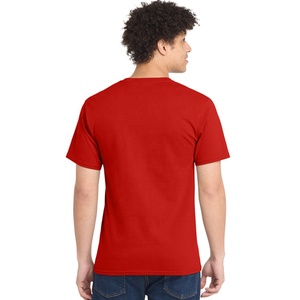T-shirt en coton à col rond pour homme de qualité supérieure, manches courtes, couleurs personnalisées, tailles S-3XL, coupe régulière et ample, logo personnalisé, fournisseur OEM - Product Image 4