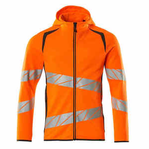 Sweat-shirt de sécurité de travail à capuche, haute visibilité, réfléchissant, de qualité supérieure, conforme à la norme ANSI Classe 2, imperméable, avec LED clignotante, séchage rapide, respirant, long - Product Image 1