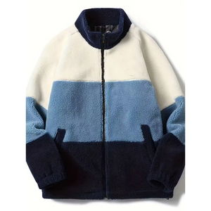 Veste en polaire Sherpa pour hommes, usage quotidien, bureau, voyage, intérieur chaud avec col montant, surface lisse, toile pour l'hiver - Product Image 3