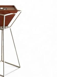 Bol en bois hexagonal de luxe et support pyramidal en métal, élégant porte-encens artisanal pour la décoration du Ramadan et l'utilisation au Moyen-Orient - Product Image 4