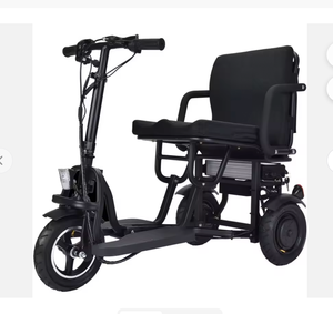 Triciclo Eléctrico Plegable Negro de Litio con Motor Dual de 48v 700w, 42x22x33 Pulgadas, 20 mph, Capacidad de 25 kg, para Uso de Personas con Discapacidad - Product Image 1