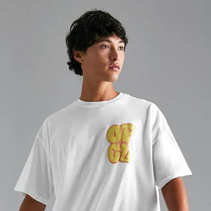T-shirts en coton 100% avec impression en relief, vêtements pour hommes de bonne qualité, col rond, séchage rapide, respirant, impression en relief - Product Image 5
