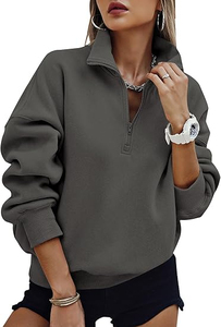 Sudadera de gran tamaño con media cremallera, sudaderas con capucha de lana, jersey de manga larga a la moda 2025, Tops, traje de otoño Y2k, jersey de diseño personalizado - Product Image 2