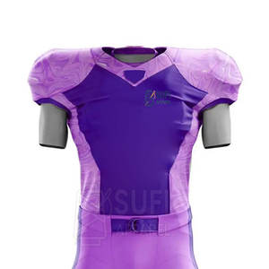 Nouveauté, ensembles d'uniformes de football américain personnalisés pour hommes, manches courtes, respirants, vente en gros pour équipe - Product Image 3