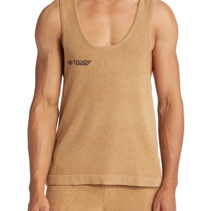 Camisetas sin Mangas para Hombre, Estilo Inglés, de Poliéster/Algodón Transpirable, de Secado Rápido, que Absorbe la Humedad, para Playa, con Impresión Personalizada - Product Image 1