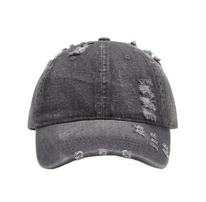 Casquette de baseball en denim délavé vintage personnalisée avec logo brodé, casquette de papa usée pour les activités de plein air, casquette de golf à visière incurvée - Product Image 2
