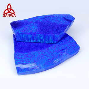 KYOCERA Lab Nhà Phân Phối Trực Tiếp Opal Tổng Hợp OP50 Chất Liệu Thô Màu Xanh Sanwa Để Làm Phụ Kiện Trang Sức Đá Quý - Product Image 1