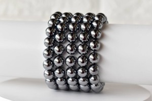 Bracelet en perles rondes de Shungite Elite naturelle super brillante de 8 mm pour la méditation et la guérison - Vente en gros - Product Image 4