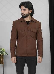 Indian Exporter Brown <b>Velvet</b> <b>Blazer</b> Elegant Professional Jacket For Weddings And Office Available At Discounted Price - Product Image 5