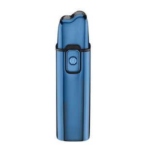 Afeitadora Eléctrica Inalámbrica de Doble Lámina Metálica Azul, Afeitadora Rotatoria de Triple Cuchilla, Resistente al Agua y Lavable, para Rostro y Cuerpo, con Unidad de Repuesto - Product Image 3