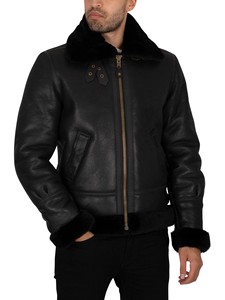Veste en cuir d'agneau véritable pour homme, style décontracté, hiver, fourrure Sherpa chaude, rétro, vente en gros - Product Image 2