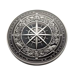 Pièce d'artisanat en métal personnalisée Pièce d'argent antique - Product Image 6