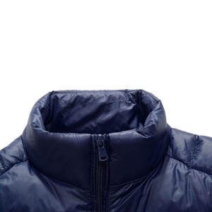 Doudoune matelassée ultra légère pour homme, vêtements d'extérieur à manches longues et col montant, vêtements d'hiver rembourrés compressibles de style urbain - Product Image 2