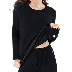 Traje de calefacción inteligente para parejas de invierno, ropa interior térmica de terciopelo de dos piezas para hombres y mujeres, Calzoncillos largos antiestáticos ecológicos - Product Image 1